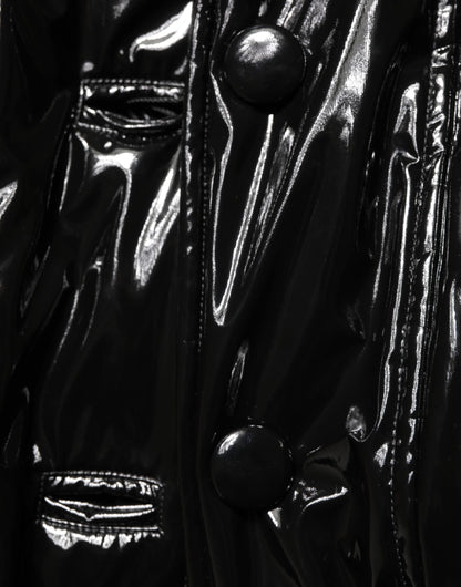 Dolce & Gabbana Pufferjas van polyester in zwart, met kussensteek