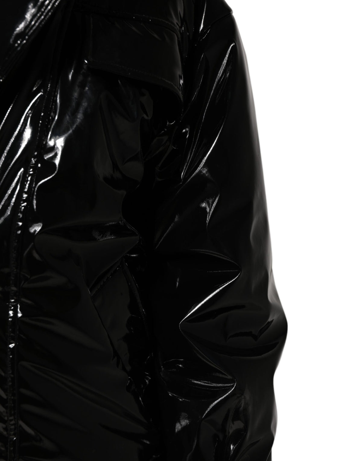 Dolce & Gabbana Black Quilted Puffer Coat Jacket
