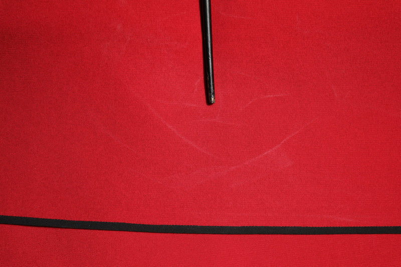 Robe Midi Ajustée Rouge en Viscose Stretch Dolce & Gabbana