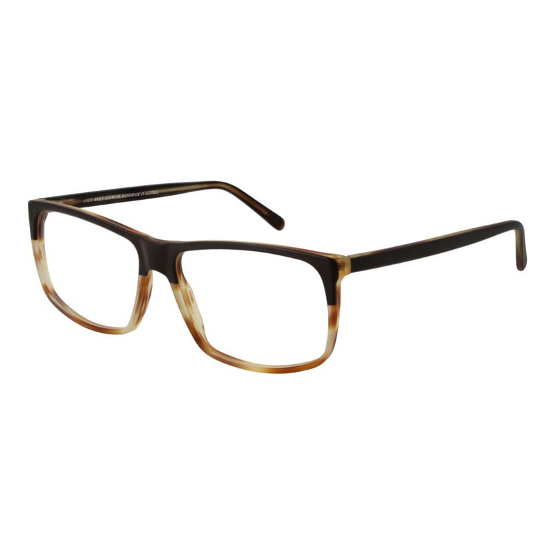 Monture de lunettes unisexes Andy Wolf en acétate marron - Design élégant