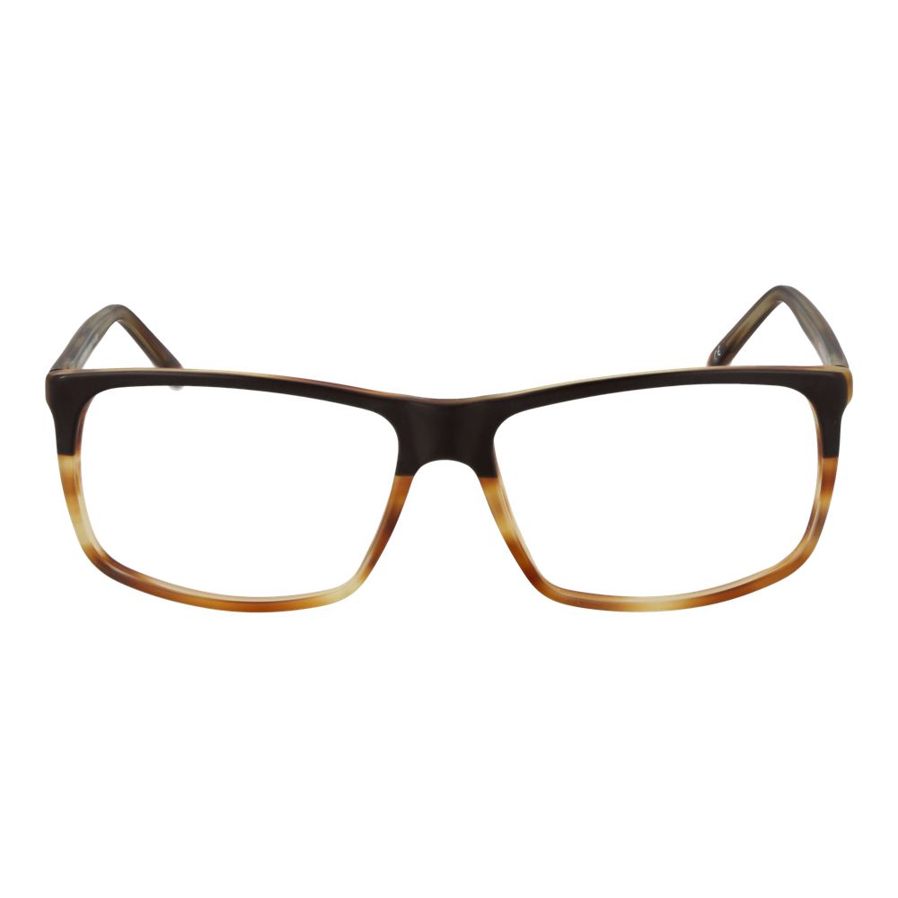 Monture de lunettes unisexes Andy Wolf en acétate marron - Design élégant