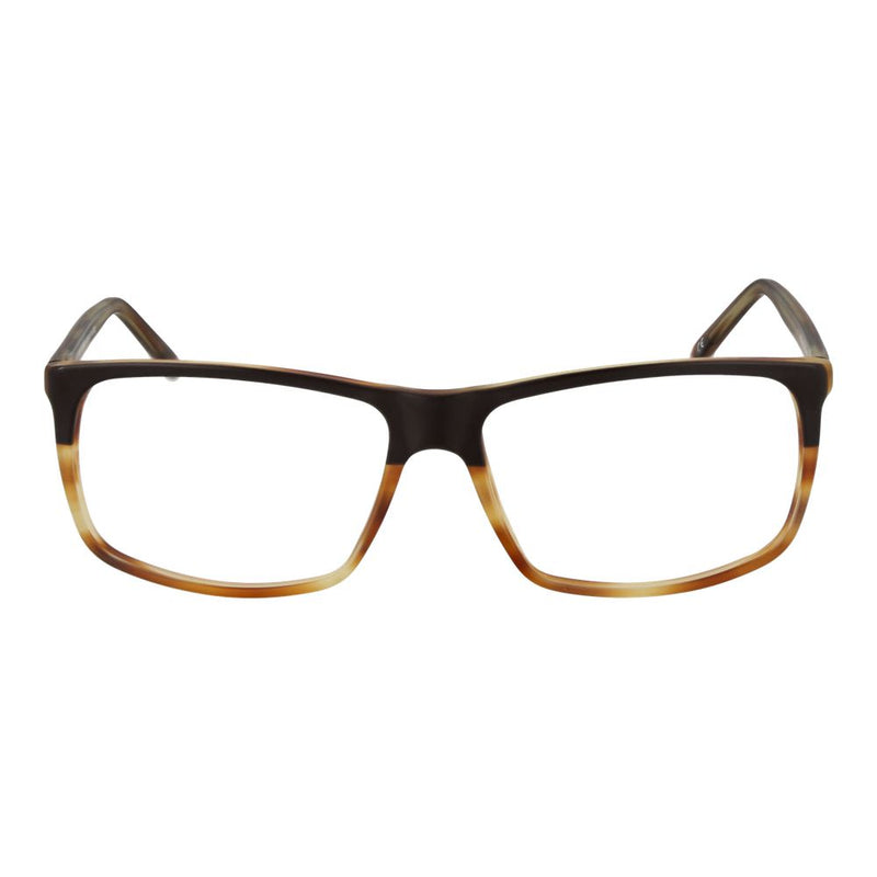 Monture de lunettes unisexes Andy Wolf en acétate marron - Design élégant