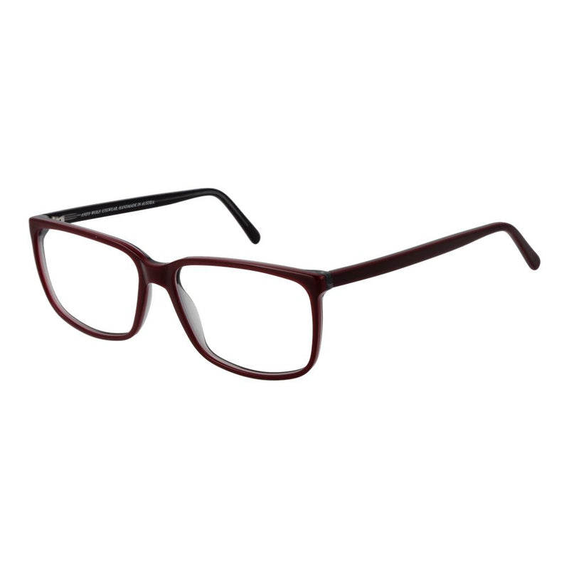Monture de lunettes unisexes Andy Wolf Burgundy - Design en acétate chic