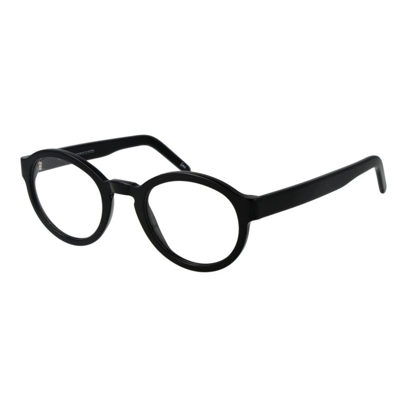 Andy Wolf Black Unisex Glasses Frame - Stylish Round Design
