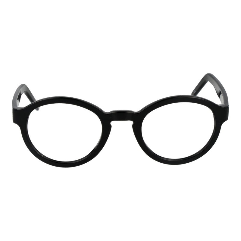 Andy Wolf Black Unisex Glasses Frame - Stylish Round Design