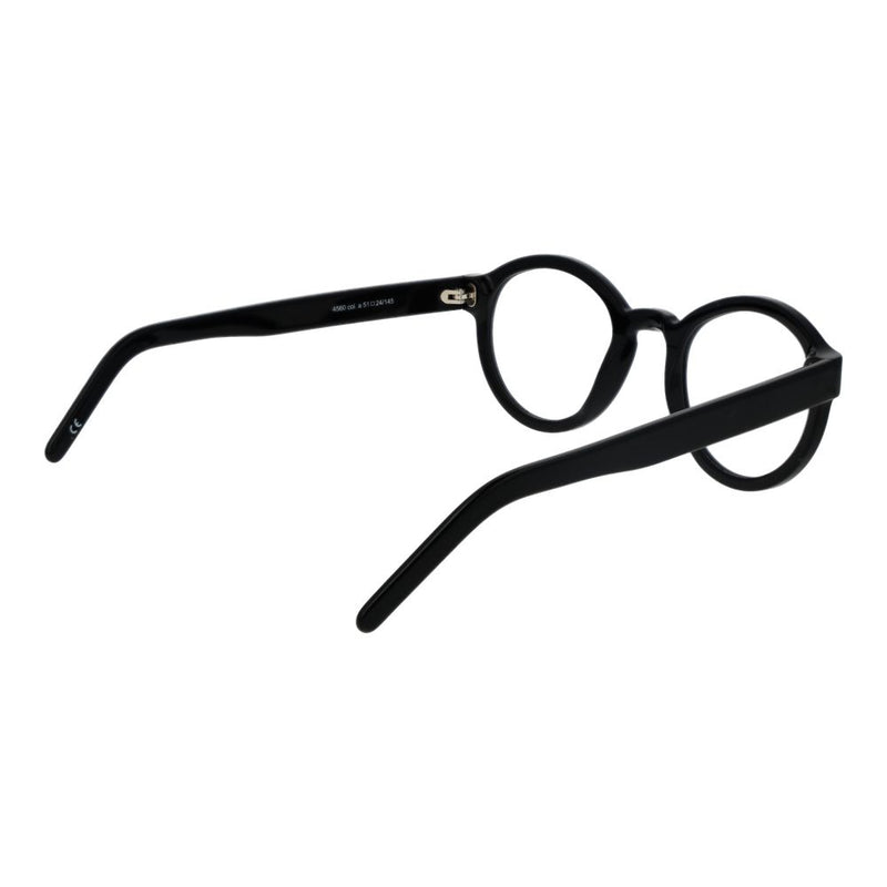 Andy Wolf Black Unisex Glasses Frame - Stylish Round Design