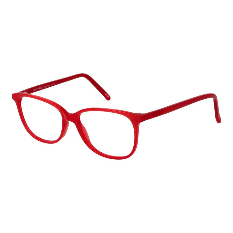 Monture de lunettes unisexes rouges Andy Wolf - Déclaration de mode audacieuse