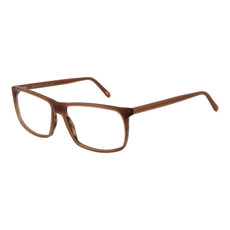 Andy Wolf Brown Unisex Glasses Frame - Stylish Acetate Design