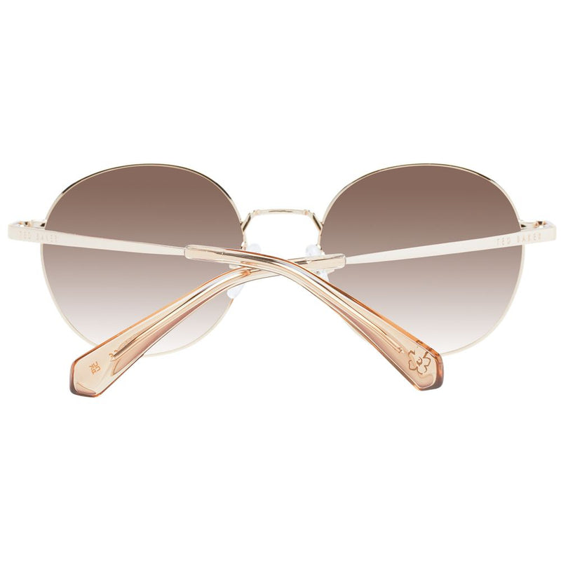 Ted Baker Gold Women Sunglasses - Stylish Gradient Lens Design