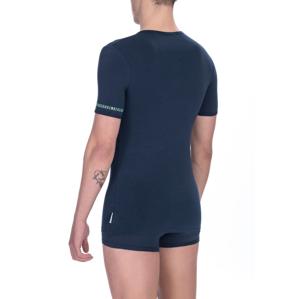 T-shirt noir en coton pour homme de Bikkembergs