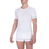 Lot de 2 T-shirts Bikkembergs blancs en coton pour homme
