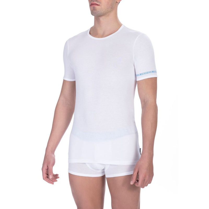 Lot de 2 T-shirts Bikkembergs blancs en coton pour homme