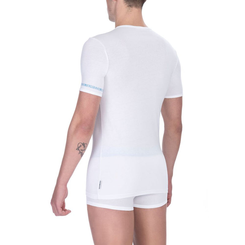 Lot de 2 T-shirts Bikkembergs blancs en coton pour homme