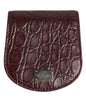 Portefeuille de poche avec porte-pièces et porte-préservatifs Dolce &amp; Gabbana en peau exotique bordeaux