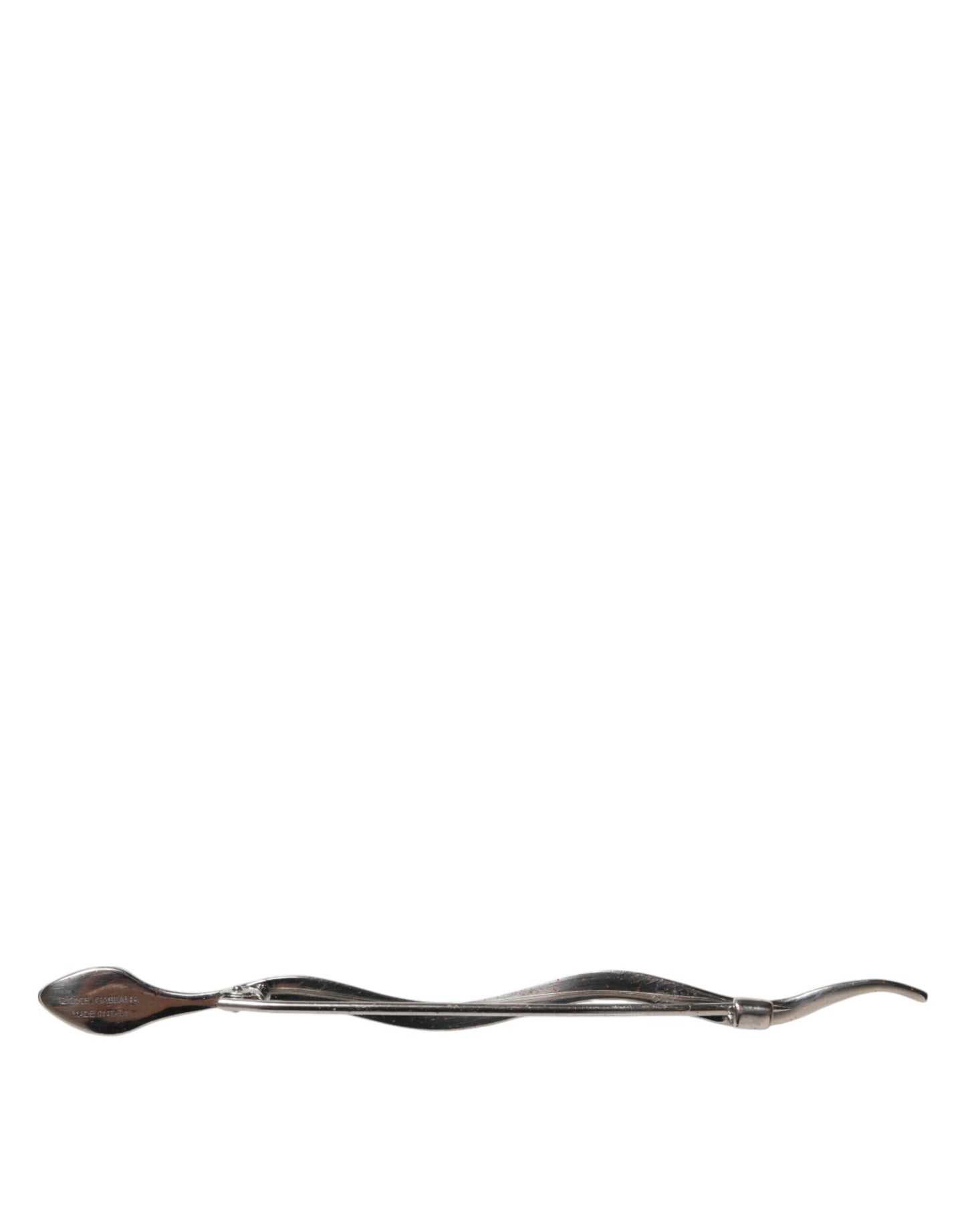 Dolce &amp; Gabbana Zilveren Messing Kristal Spilla Serpente Heren Broche Pin