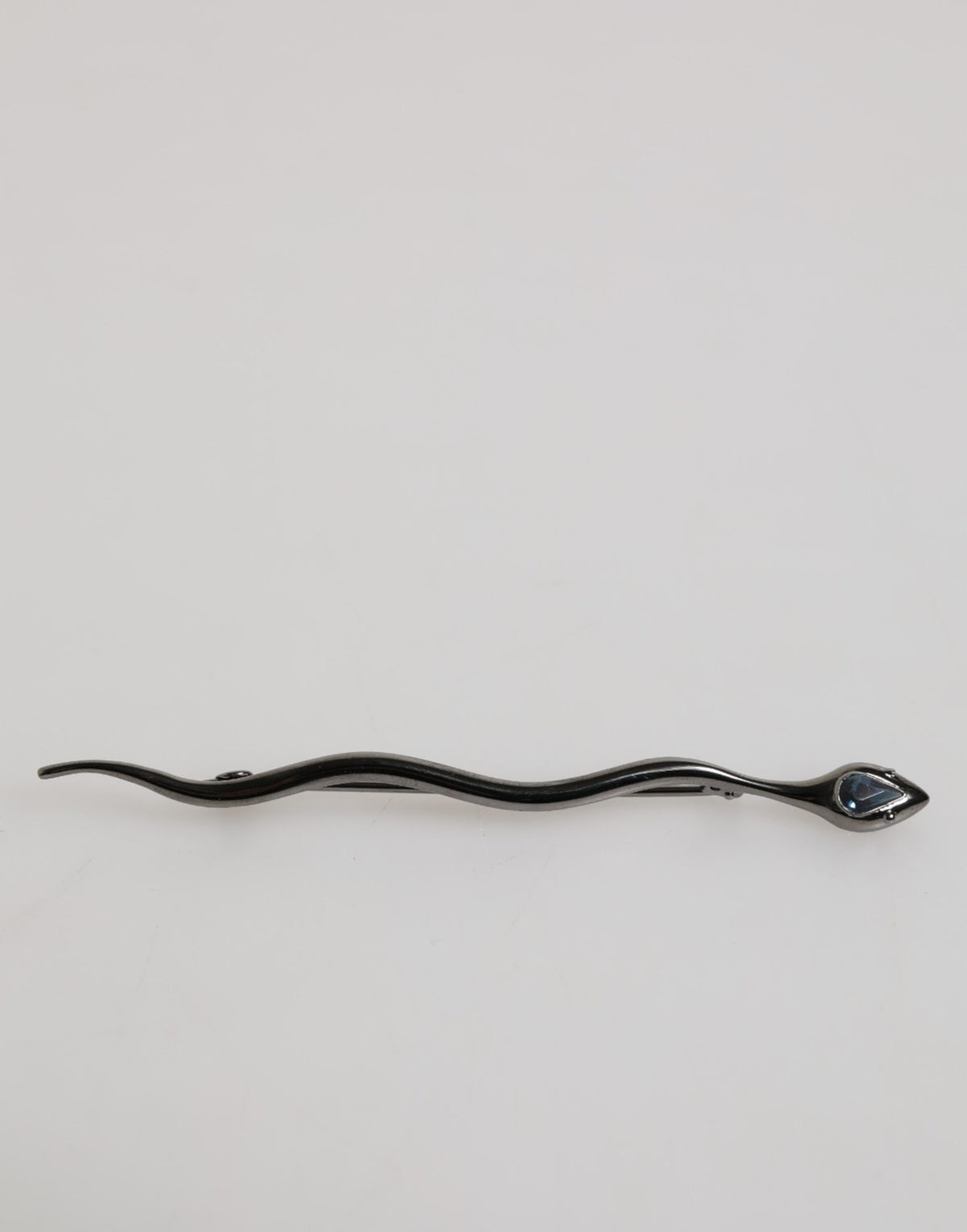 Broche homme Dolce & Gabbana en laiton noir et cristal Spilla Serpente