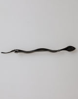 Broche homme Dolce & Gabbana en laiton noir et cristal Spilla Serpente