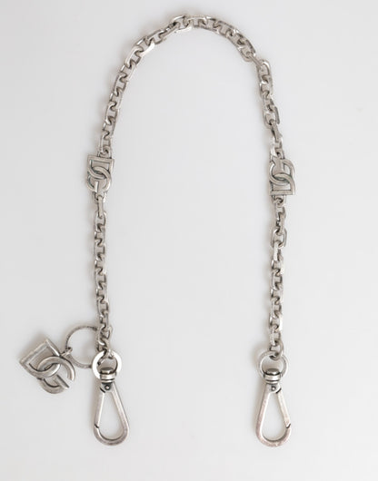 Dolce &amp; Gabbana herenketting met DG-logo en zilverkleurige messing details