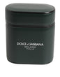 Étui à rabat en cuir noir avec logo Dolce &amp; Gabbana pour Airpods pour homme