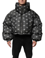 Veste Puffer à Fermeture Éclair avec Monogramme DG Noir de Dolce &amp; Gabbana pour Homme