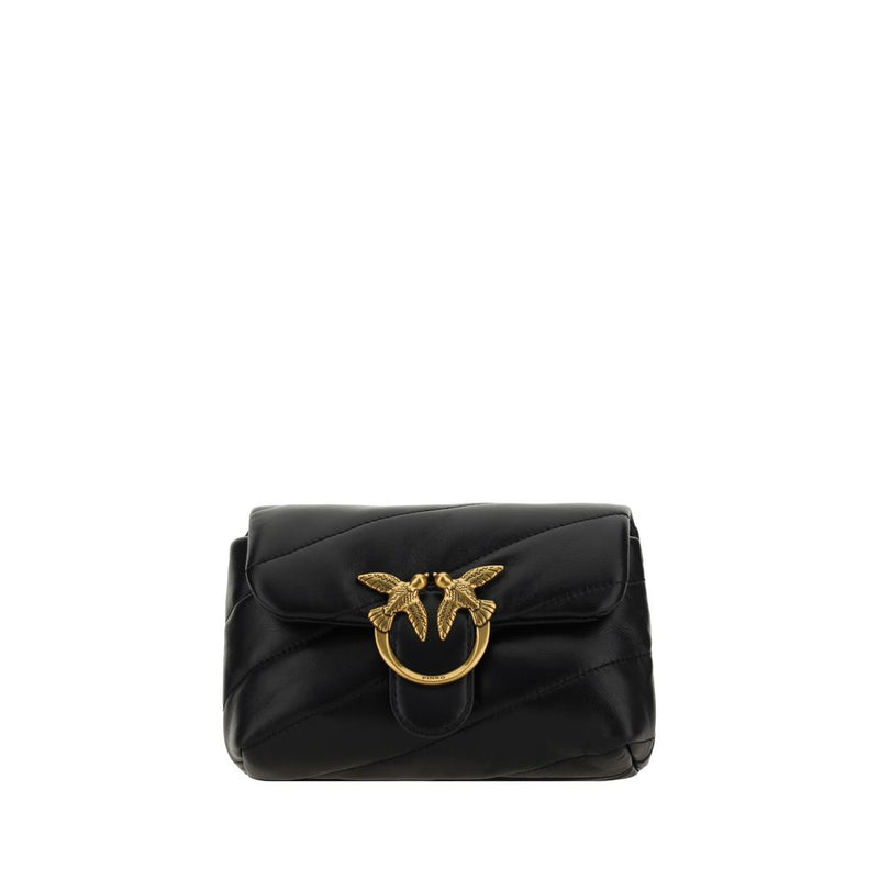 PINKO Love Baby Shoulder Bag - Élégant Design en Cuir de Veau
