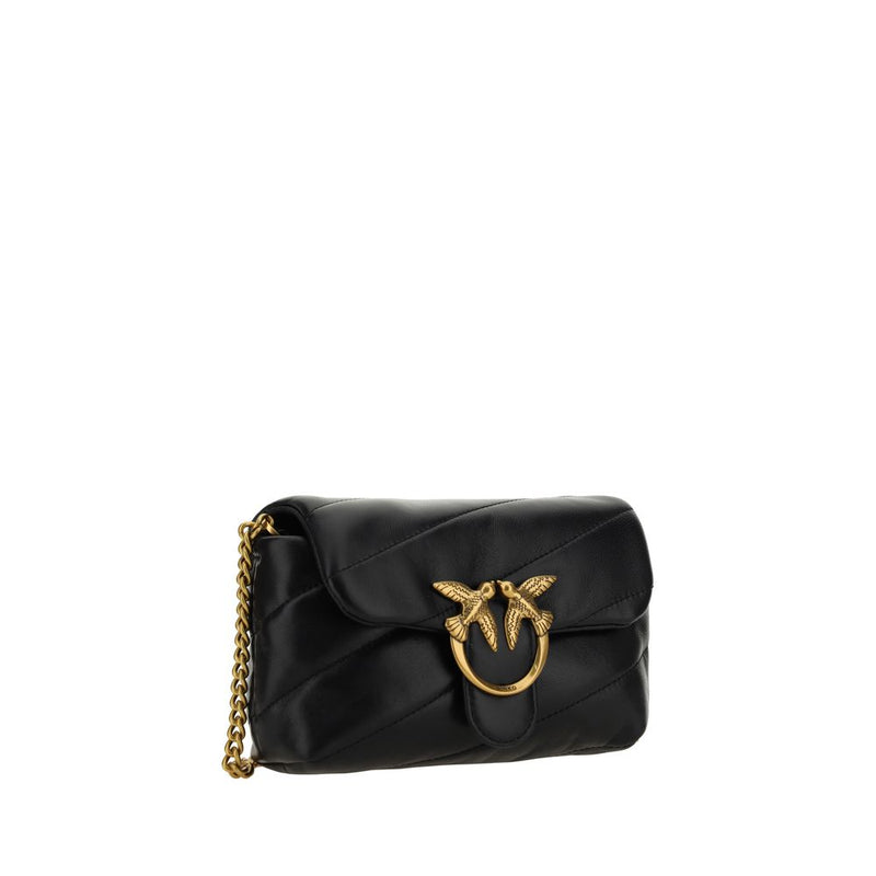 PINKO Love Baby Shoulder Bag - Élégant Design en Cuir de Veau
