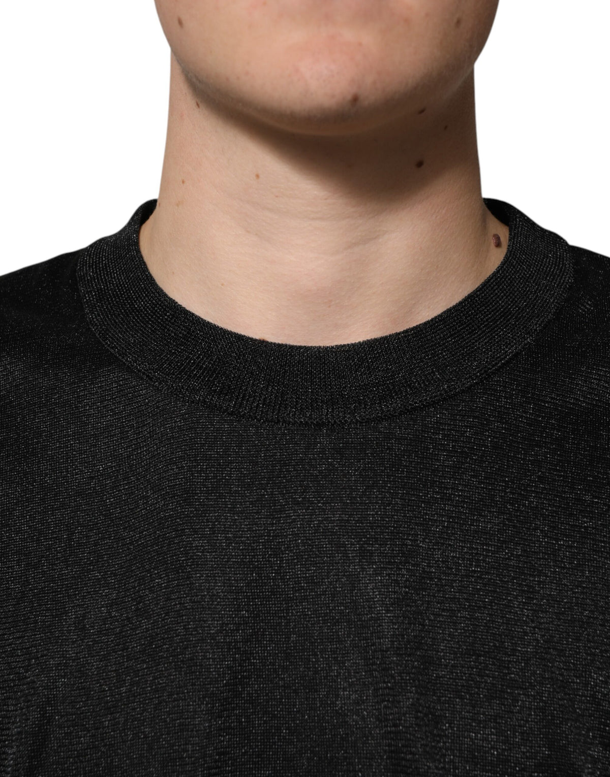 Pull en polyester noir à enfiler de Dolce &amp; Gabbana
