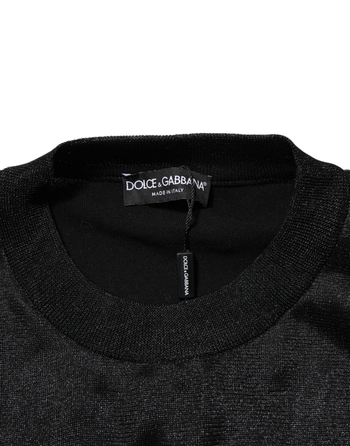 Pull en polyester noir à enfiler de Dolce &amp; Gabbana