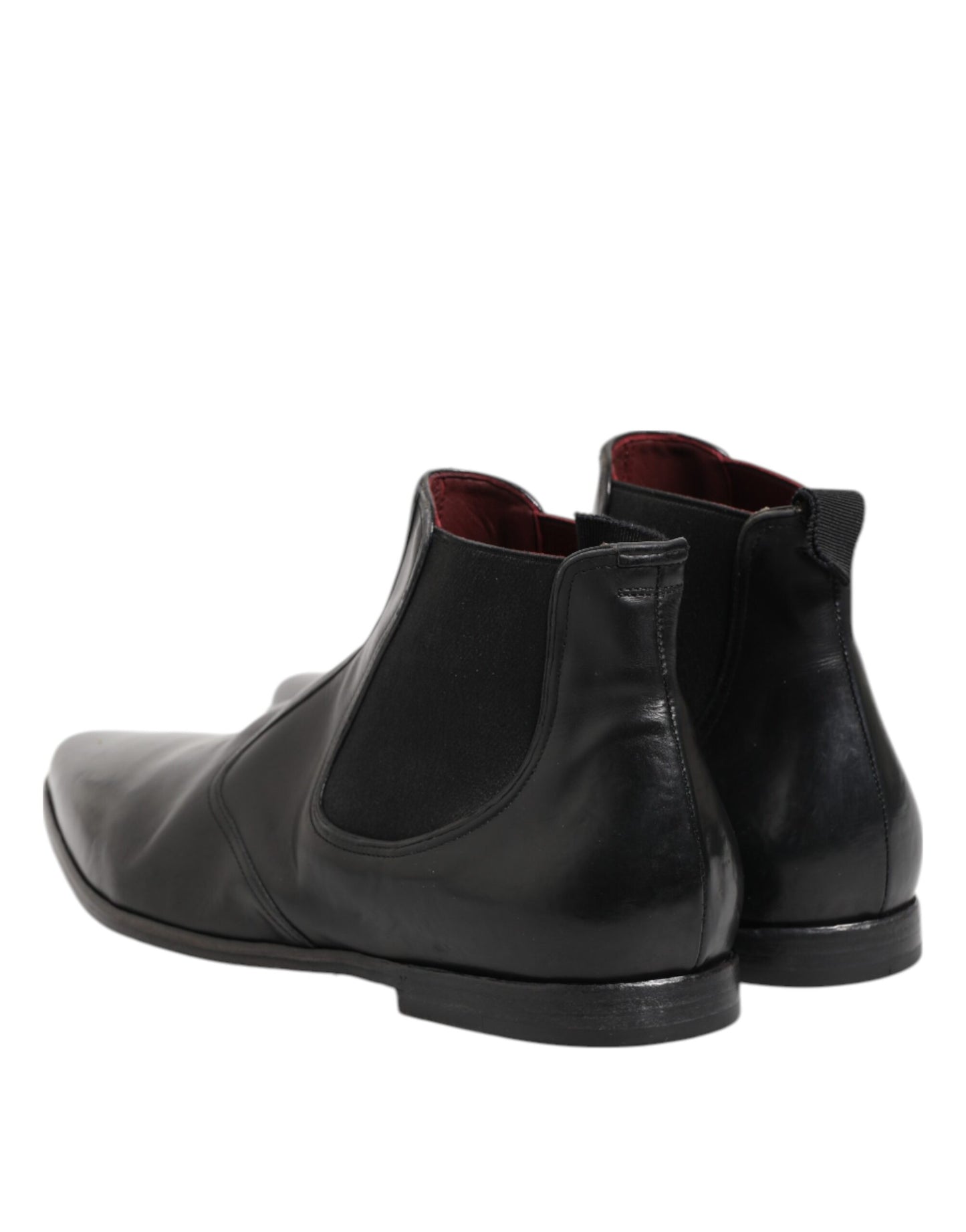 Dolce & Gabbana Black Chelsea Slip On Men Ankle Boots Shoes