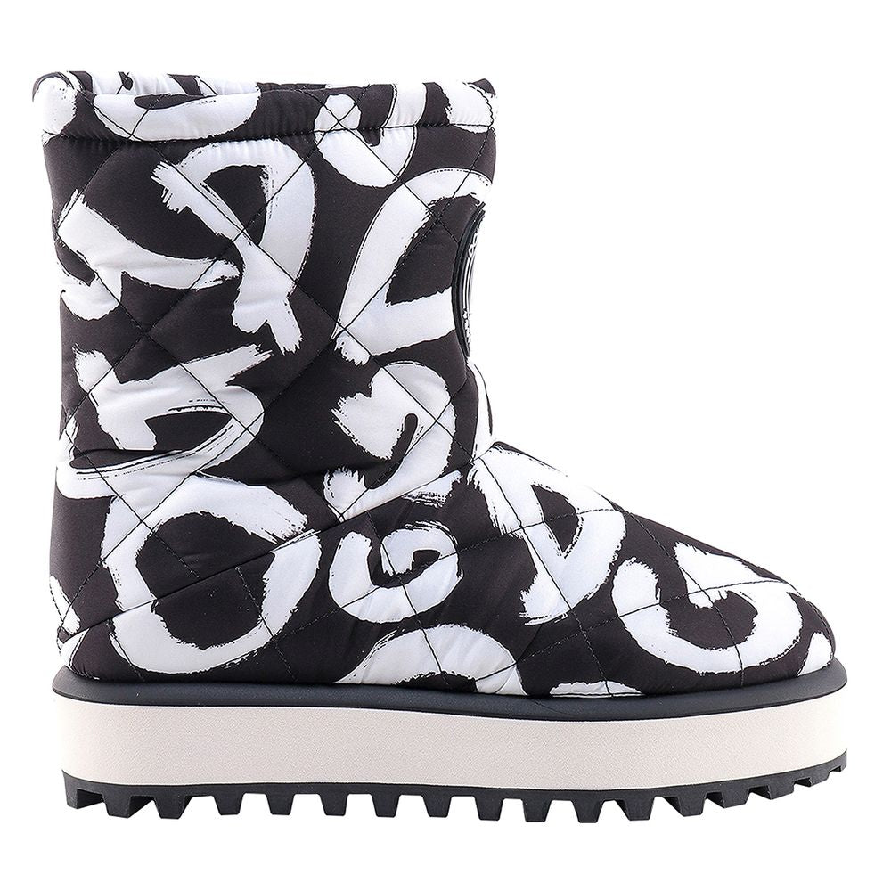 Dolce & Gabbana Black Nylon Men Boot