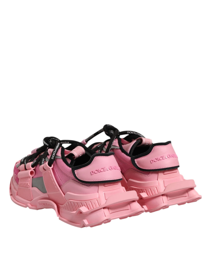 Dolce & Gabbana Pink Low Top Space Women Sneakers