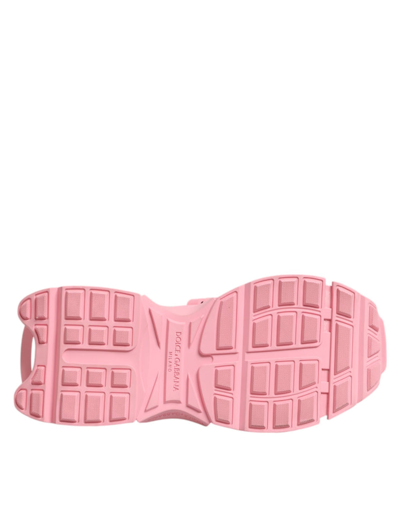 Dolce & Gabbana Pink Low Top Space Women Sneakers