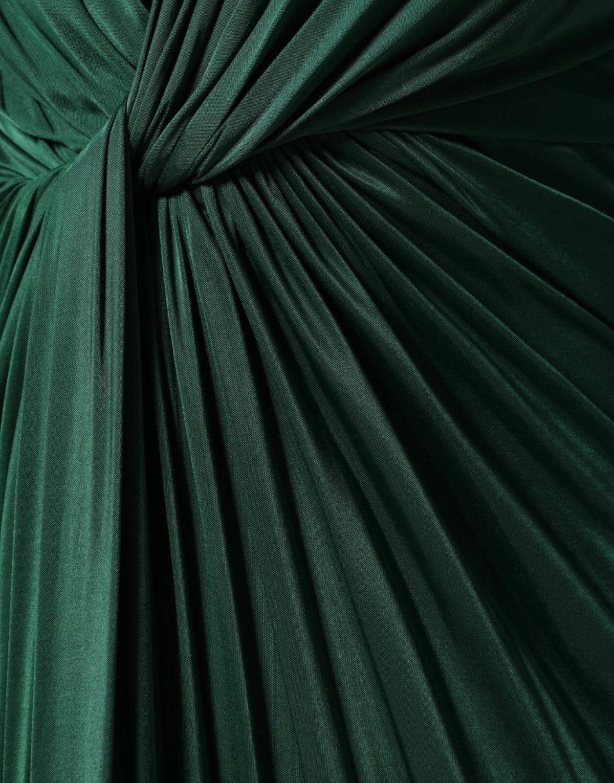 Robe Midi à Manches Longues en Viscose Vert Foncé Dolce & Gabbana