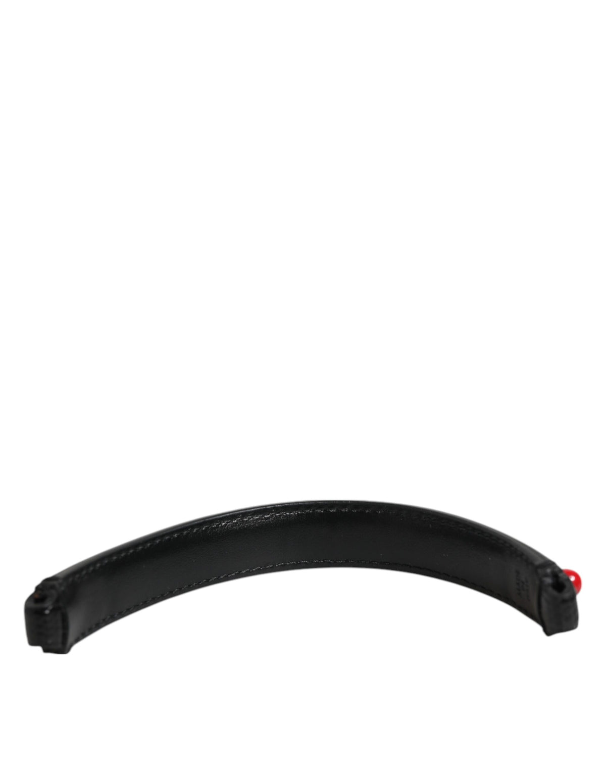Dolce & Gabbana Black Embellished Leather Shoulder Strap
