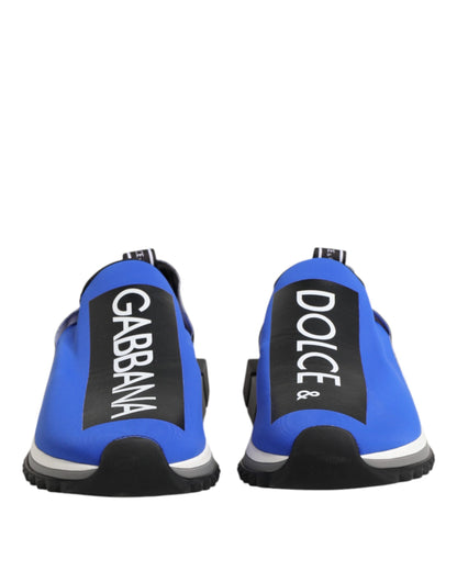 Dolce & Gabbana Blue Logo Low Top Sorrento Sneakers Shoes