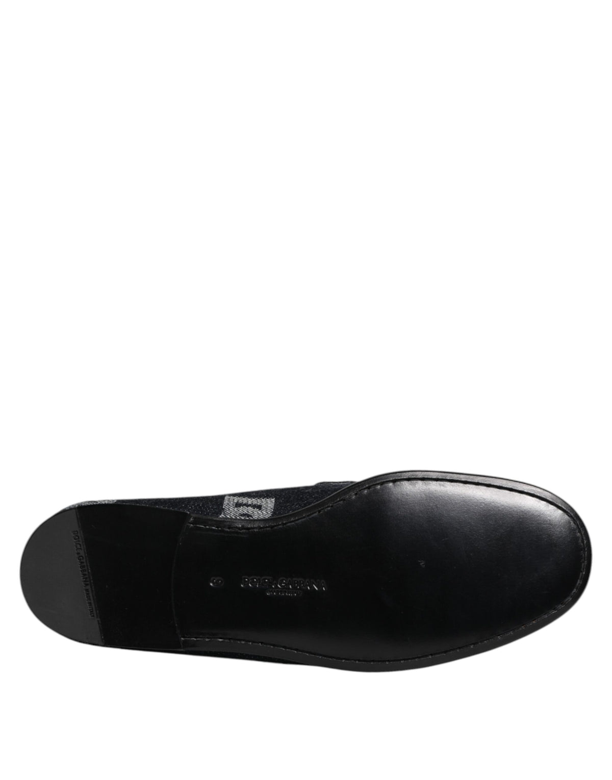 Dolce & Gabbana Blue Logo Cotton Loafers for Men