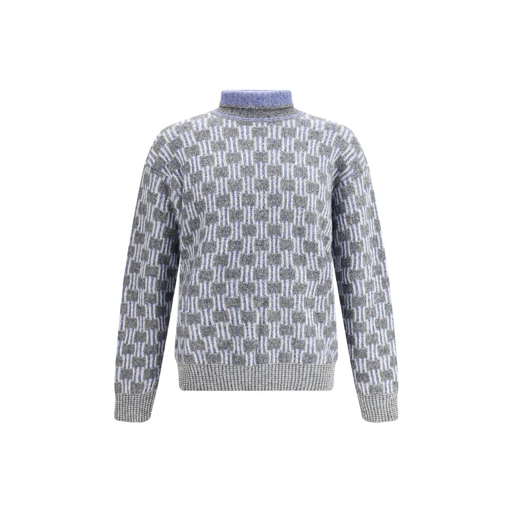 Pull à col montant à motifs graphiques de Giorgio Armani