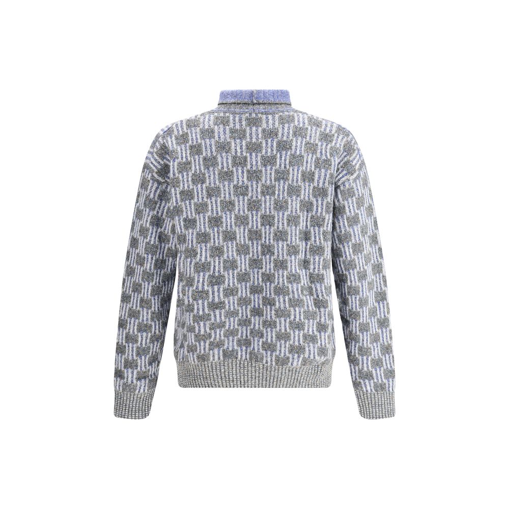 Pull à col montant à motifs graphiques de Giorgio Armani
