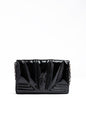 Sac Ferrari en cuir verni noir GT avec chaîne