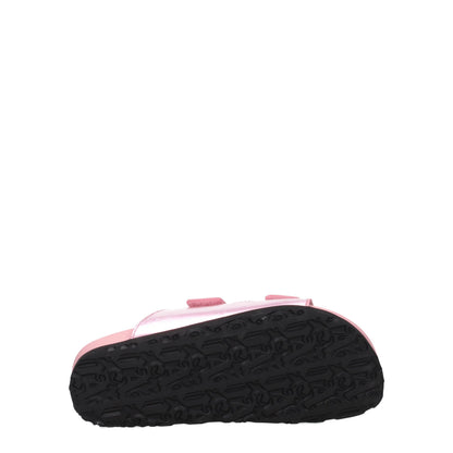 Palm Angels Roze Lederen Slippers Sandalen