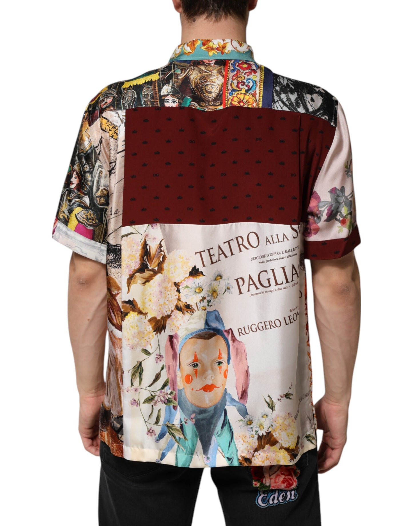 Dolce & Gabbana Multicolor Shell Print Hawaii Casual Shirt