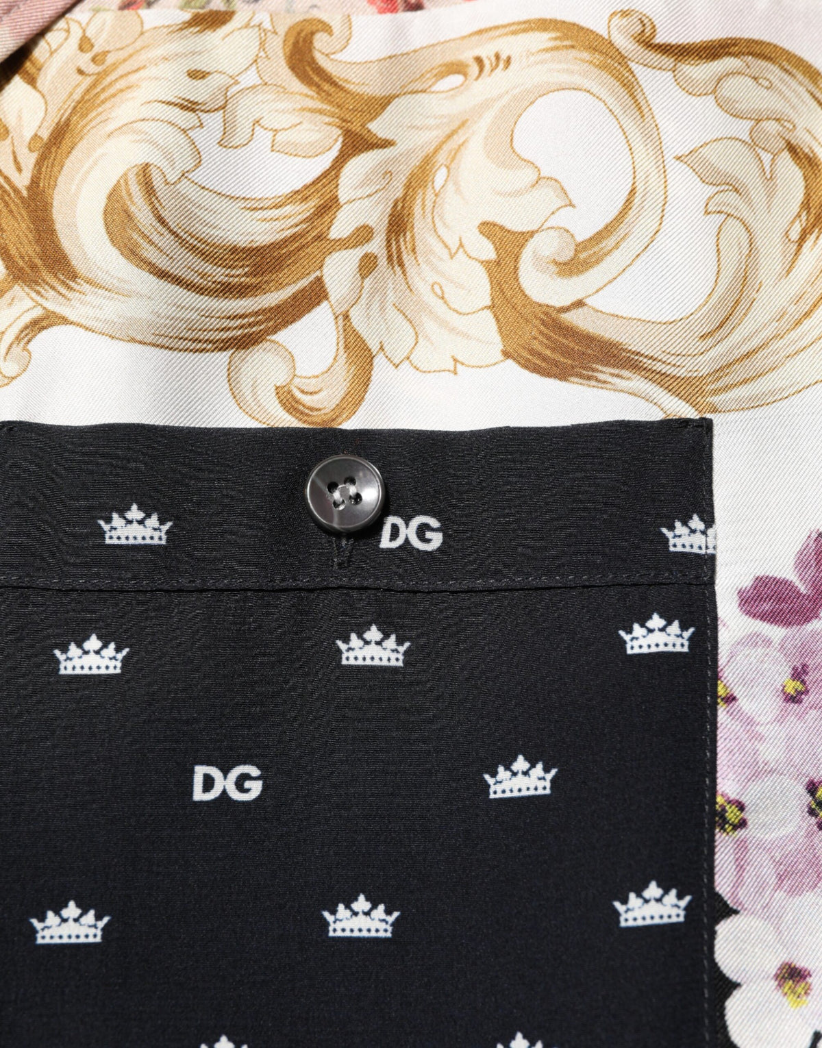 Chemise décontractée à boutons multicolores à imprimé de Dolce &amp; Gabbana