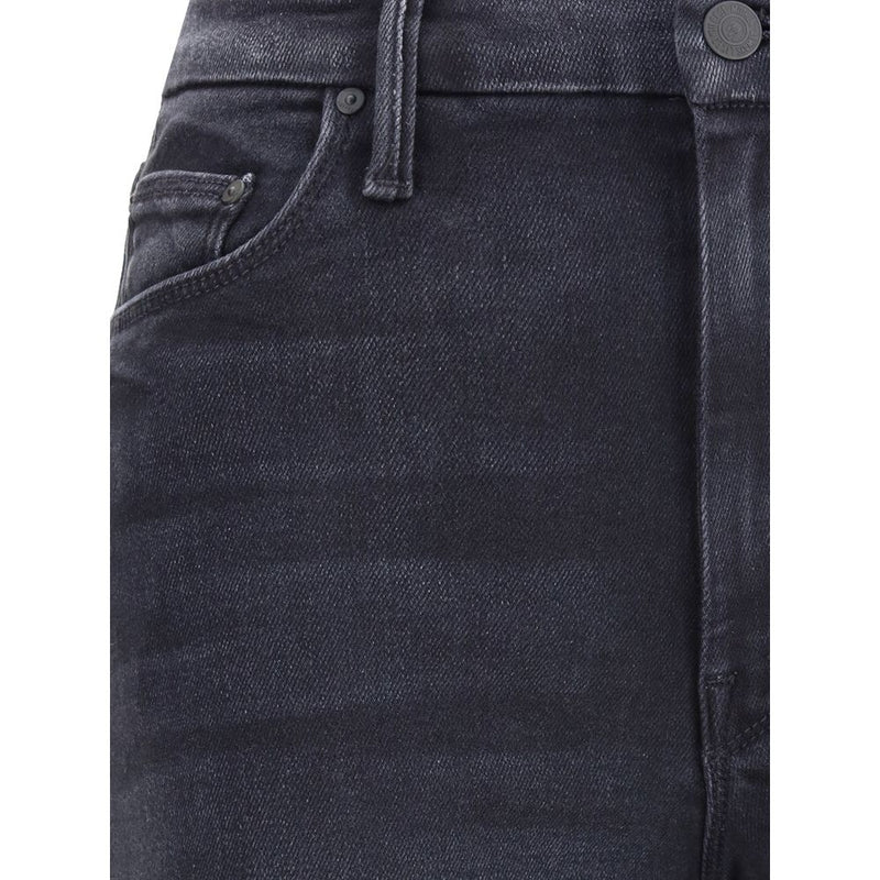 Mother Denim Wide Leg Stretch Cotton Jeans for Women