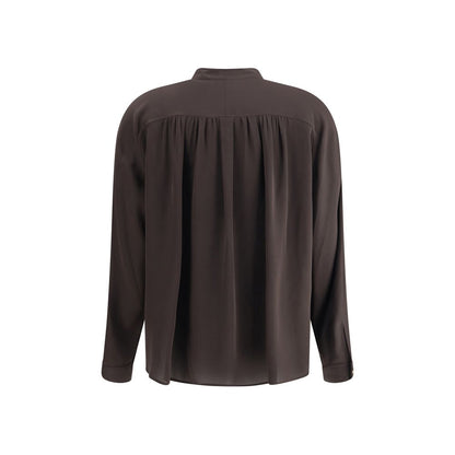 Chemise en soie à double boutonnage de Giorgio Armani