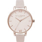 Montre Olivia Burton en cuir artificiel blanc