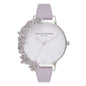 Montre Olivia Burton en cuir artificiel violet
