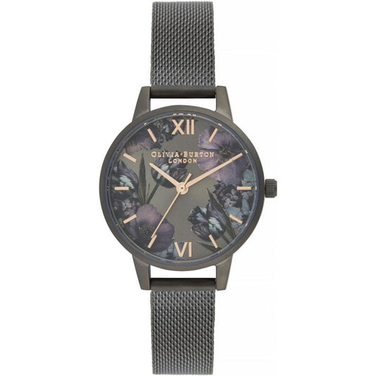 Olivia Burton Zwart Roestvrijstalen Horloge