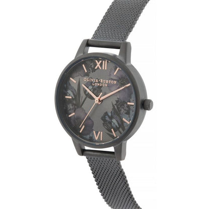 Olivia Burton Zwart Roestvrijstalen Horloge