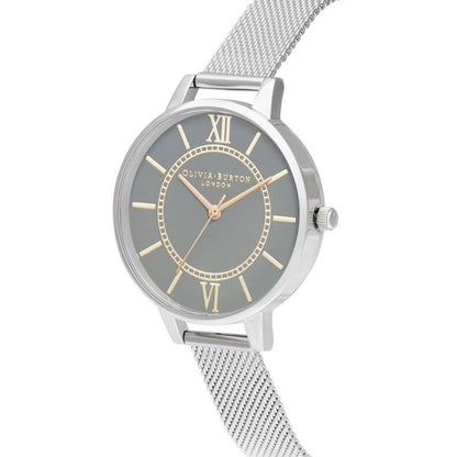 Olivia Burton Zilveren Horloge van Roestvrij Staal