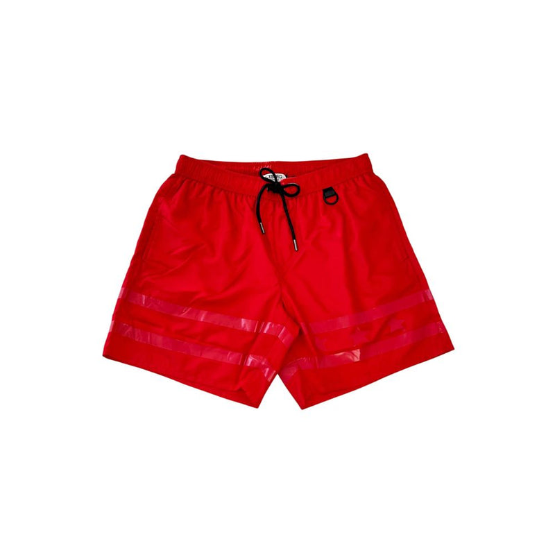 Iceberg Red Polyester Men Swim Short - Stylish & Comfortable